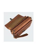 Chesterfield Lucca Δερμάτινη Ανδρική Τσάντα Ώμου / Χιαστί  Ταμπά