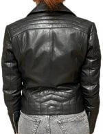 Markos Leather AW23-70-BLACK Γυναικείο Μπουφάν Μαύρο