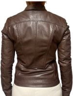 Markos Leather BO-SABRA-BROWN Γυναικείο Μπουφάν Καφέ