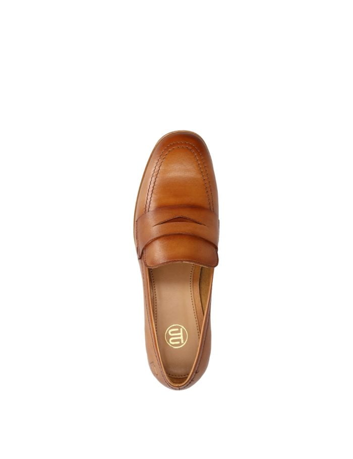 TT. Bagatt Δερμάτινα Γυναικεία Loafers Ταμπά