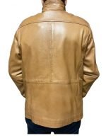 Markos Leather Ανδρικό Δερμάτινο Jacket Ταμπά