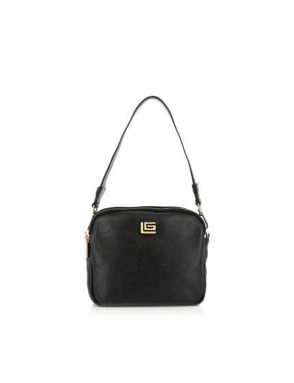 Guy Laroche Crossbody  Δερμάτινη Τσάντα Μαύρη