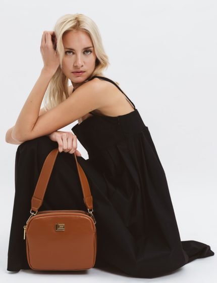 Guy Laroche Crossbody  Δερμάτινη Τσάντα Μαύρη