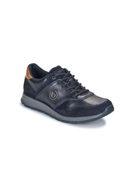 Bugatti 4141 Ανδρικά Δερμάτινα Sneakers Μαύρα