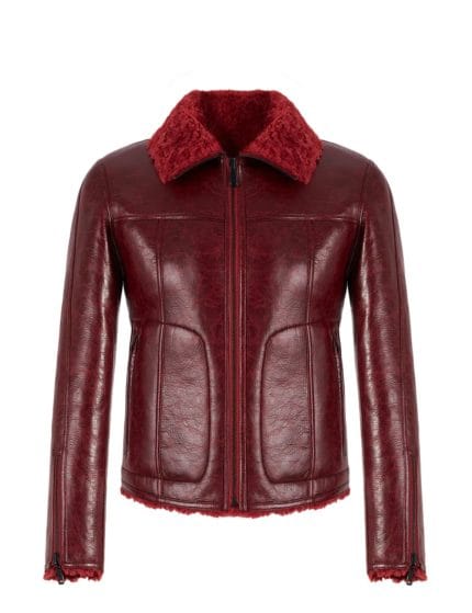 Urbancode London Jacket με Φερμουάρ Διπλής Όψης Cherry