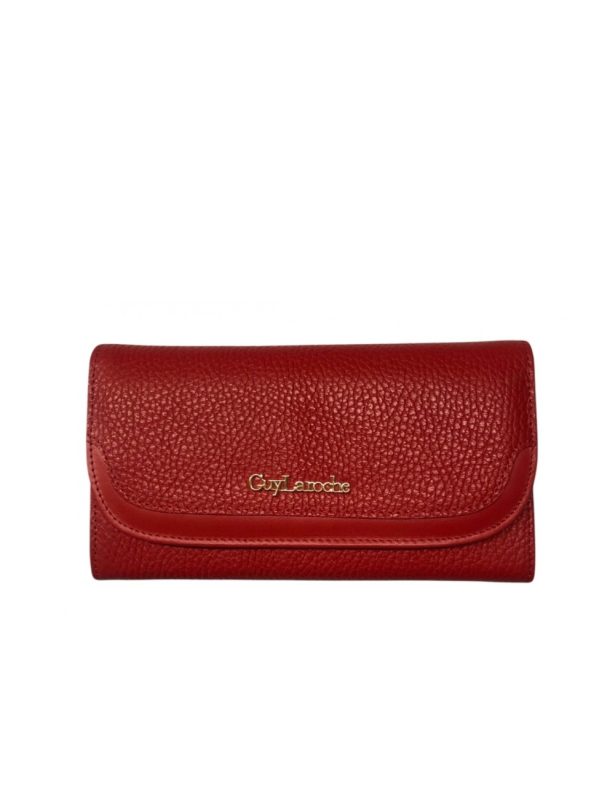 Guy Laroche 24311 Δερμάτινο Γυναικείο Μικρό Πορτοφόλι Κόκκινο