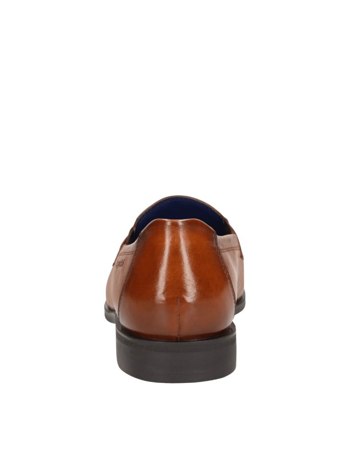 Bugatti Slip-on Δερμάτινα Παπούτσια Κονιάκ