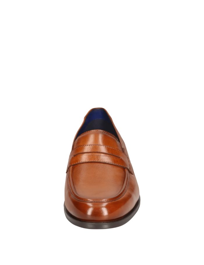 Bugatti Slip-on Δερμάτινα Παπούτσια Κονιάκ