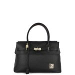 Guy Laroche 1237 Δερμάτινη Τσάντα Χειρός Μαύρη