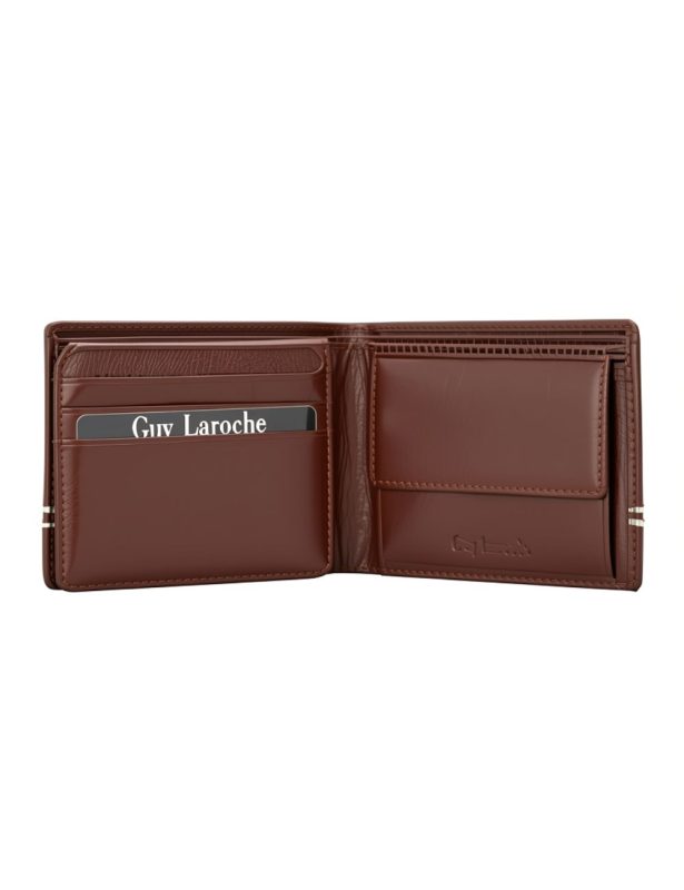 Guy Laroche 48506 Δερμάτινο Πορτοφόλι Καφέ