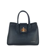 Guy Laroche 4042 Δερμάτινη Τσάντα Χειρός Μπλε