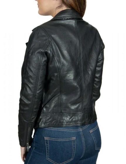 Donders 1860 57546 Δερμάτινο Biker Perfecto Μπουφάν Μαύρο