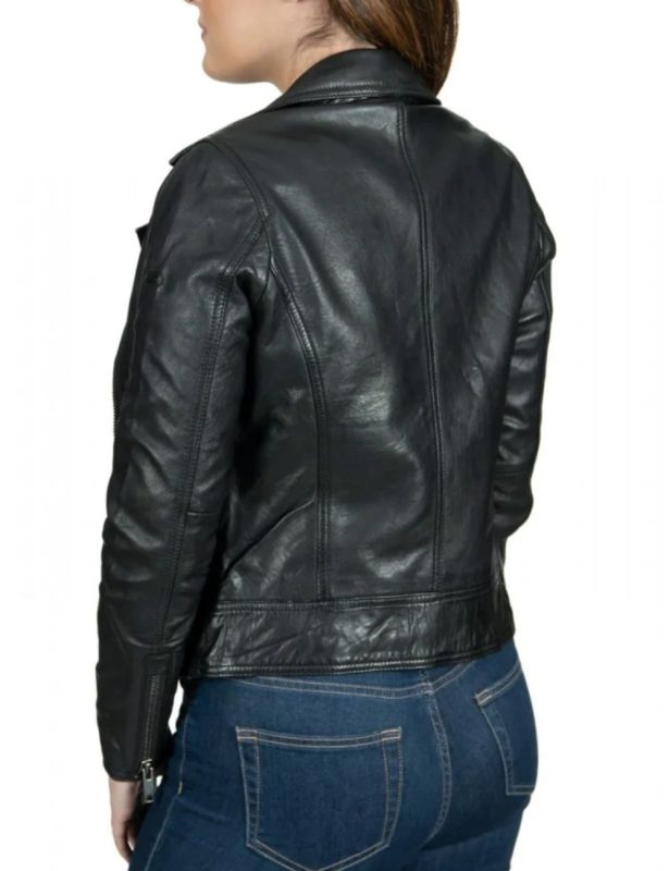 Donders 1860 57546 Δερμάτινο Biker Perfecto Μπουφάν Μαύρο