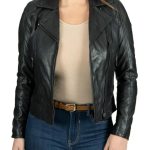 Donders 1860 57546 Δερμάτινο Biker Perfecto Μπουφάν Μαύρο