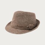 Bugatti Trilby Ανδρικό Μάλλινο Καπέλο με Μοτίβο Ψαροκόκαλο Πούρο
