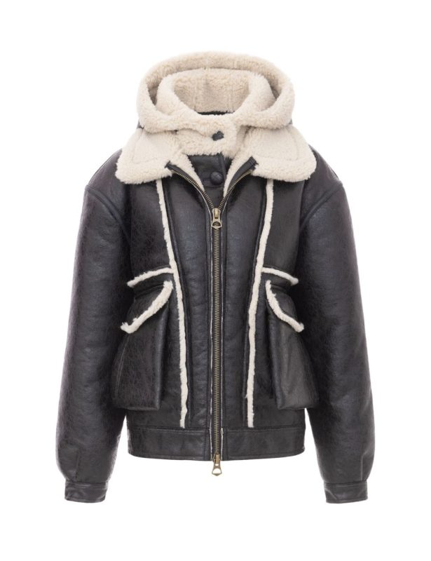 Urbancode Aviator Μπουφάν με Κουκούλα Μαυρο