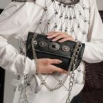 La Vita FELINE SMALL MOONLESS Δερμάτινη Χειροποίητη Τσάντα Μαύρη