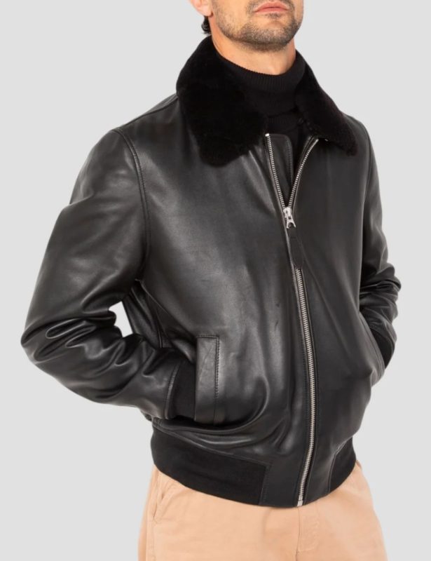 Schott N.Y.C. LCDOWNTOWN Δερμάτινο Bomber Jacket Μαύρο