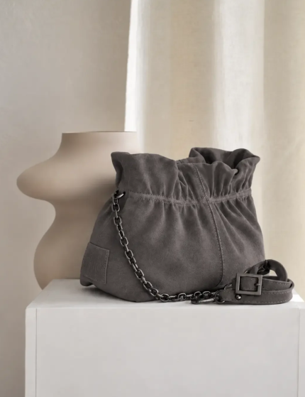 Bonendis Nefeli Bag Grey Suede