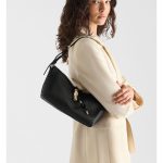 Furla Debby Δερμάτινη Τσάντα Μαύρη
